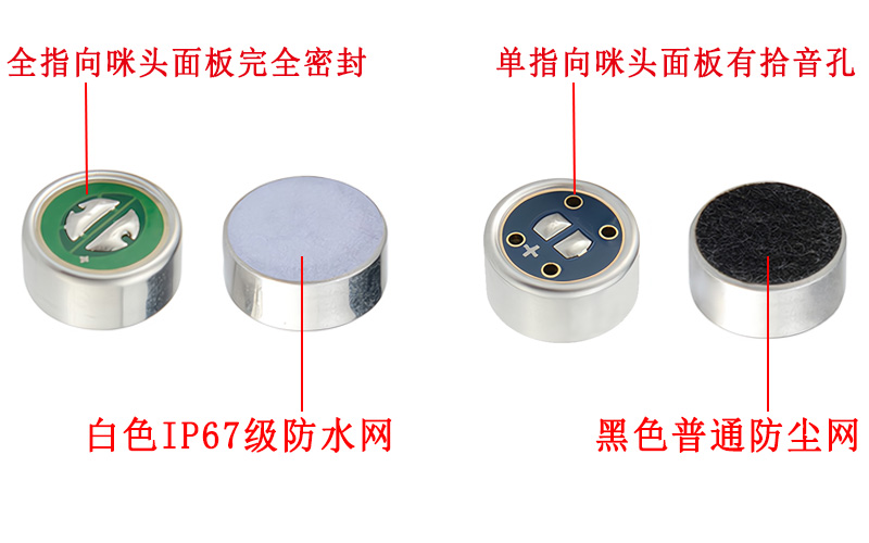 全指向咪头和单指向咪头